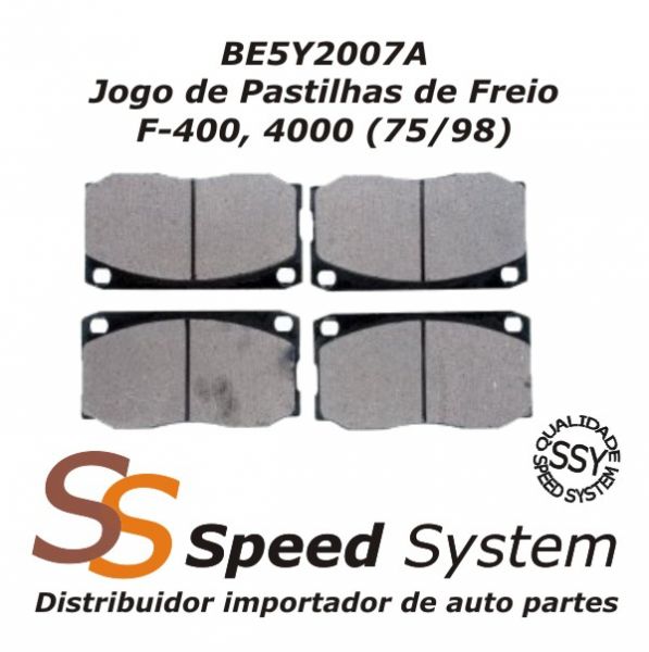 Jogo de Pastilhas de Freio F-400, 4000 (75/98) BE5Y2007A