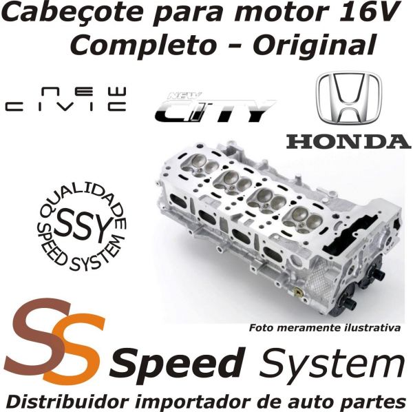 Cabeçote para motor New City 1.5l 16 v