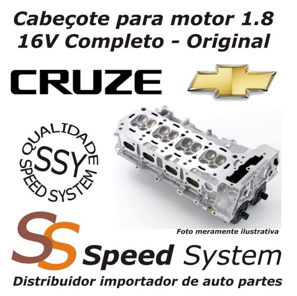 Cabeçote para motor GM Cruze 1.8l 16 v